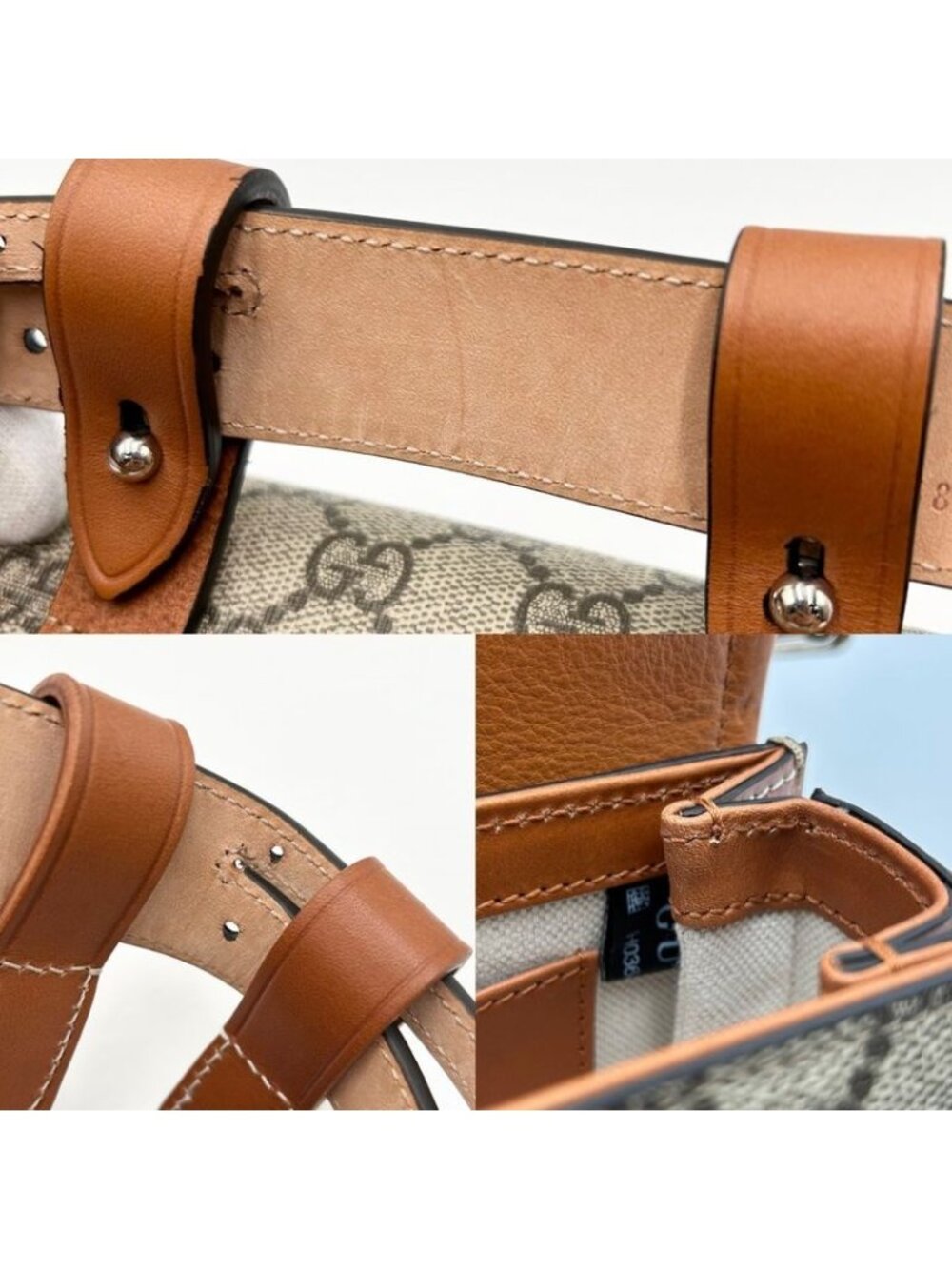 Gucci Waist Bag Bamboo Body Pouch GG Supreme - Picture 7 of 10